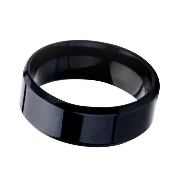 1 st Ring Unisex spegel i rostfritt stål Lättvikts fingerring för bröllop Colorful US 8