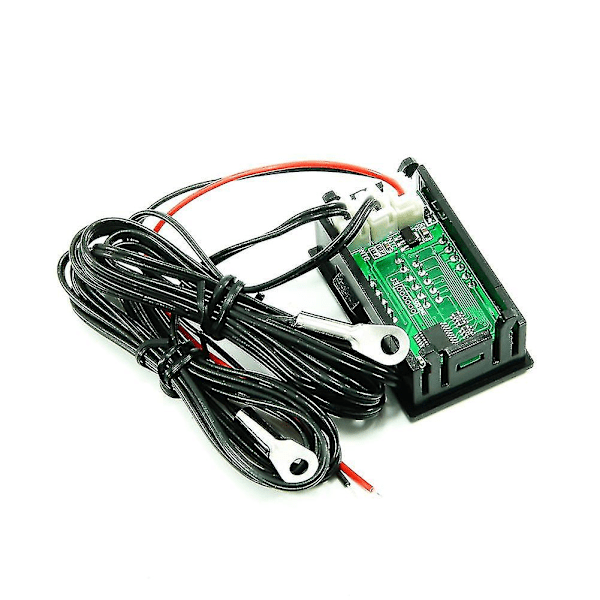 Dc4-28v Högprecisions LED-temperaturmätare Detektor Sensor Dubbeldisplay Digital Biltermometer Ntc Metall Vattentät Sond