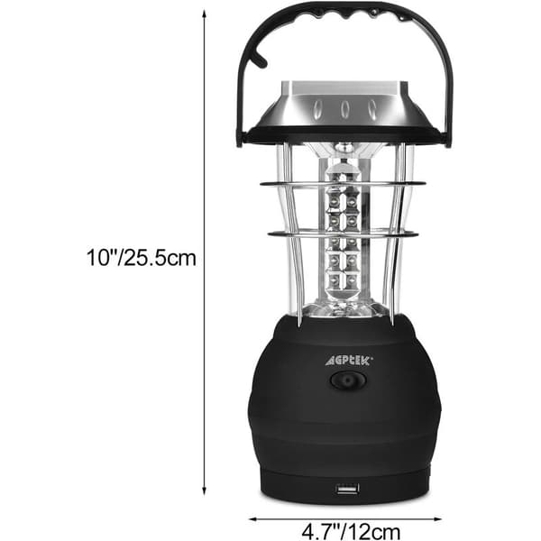 60LED Solcelled Campinglys Solhest Lanterne Håndsveiv Nødlys, for Utendørs, Hage, Hage