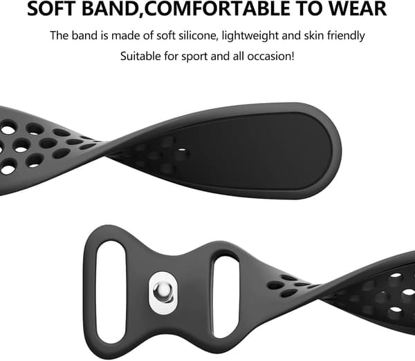 Rem til Apple Watch Band (Grå/Sort) 49mm 45mm 44mm 42mm