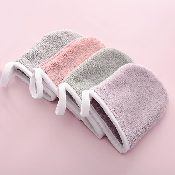 4 stk Genanvendelige Mikrofiber Makeup Fjernelseshandsker Makeup Fjerner