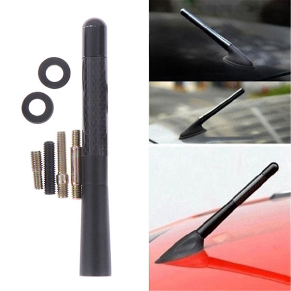 Svart Bil Takantenn för R55 R56 R60 F55 F56 F54 F60 Am/fm Antenner Mast-tak
