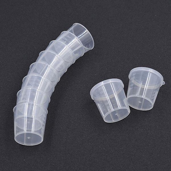 5 x 10 st Plastmätkoppar Lab Kemi Kök Vätskemätverktyg 30ml