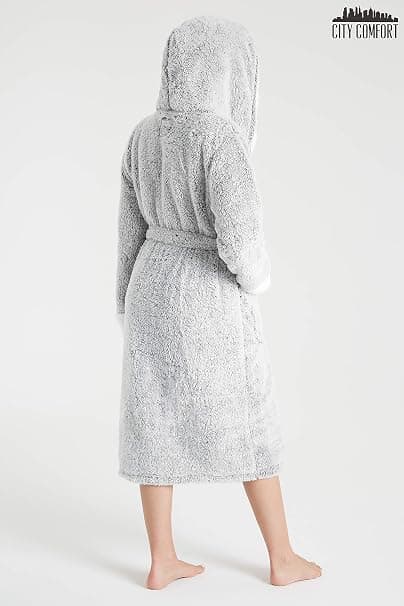 Fleece Morgenkåpe for Kvinner D(L)