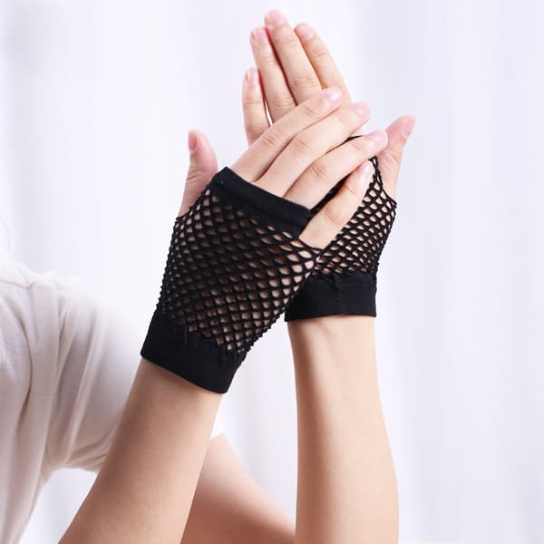 2 Sorte Mesh Handsker, One Size Dame