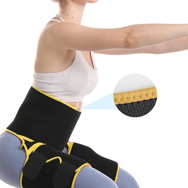 Trenings Shapewear, Body Trainer for vekttap hverdagsbruk Yellow L XL