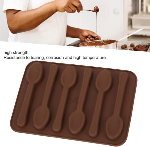 1 stk kake sjokolade mo, non-stick skjeform DIY bakeform