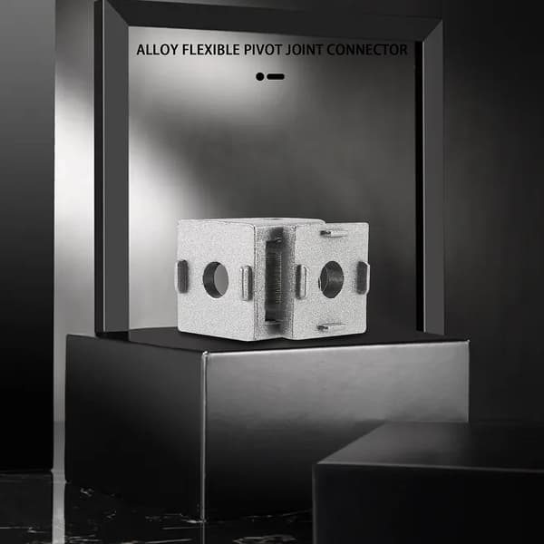 2 st/parti Legering Flexibel Pivotled Koppling För Eu Standard Aluminiumprofil 2020 silver