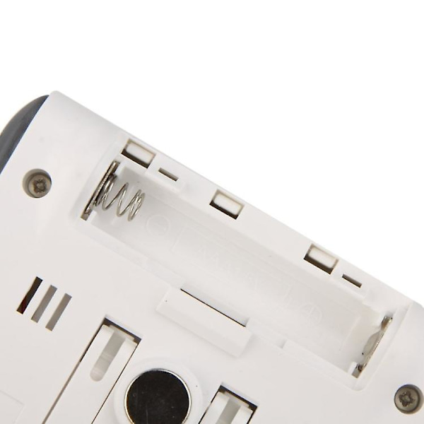 LCD Digital Termometer Hygrometer Hygrometer Och Trådbunden Temperatur Med Extern Sensor Vit