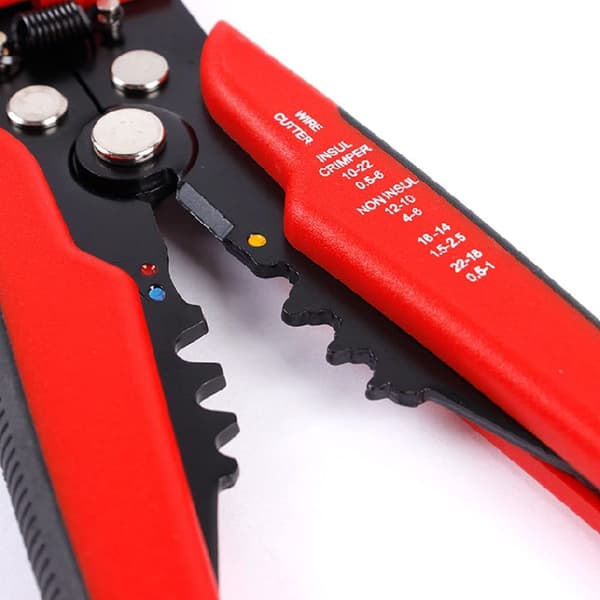 Wire Stripper, 5 i 1 Multifunktionel Elektrisk Wire Stripper Automatisk Kabel Cutter Wire Stripper (Orange),