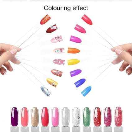 100 Nagelprover, Nageldisplay, Nagellacksmink