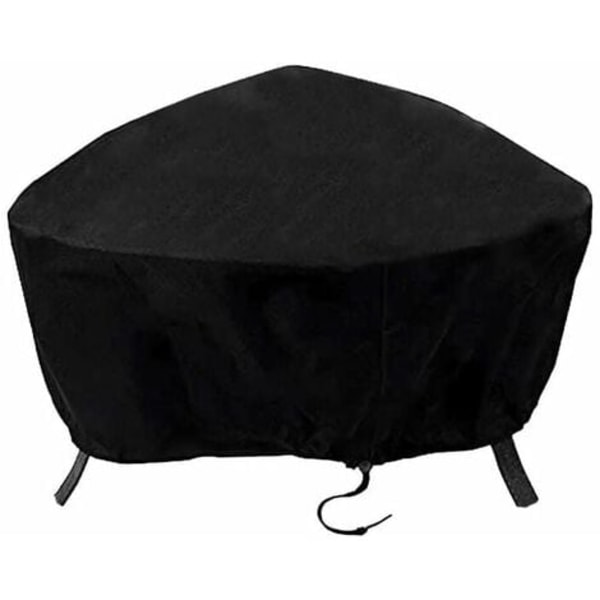 Fire Pit Cover Grill Cover BBQ Tarp Cover Fire Pit Cover Outdoor Fire Pit Cover with Drawstring(77 x 31cm)