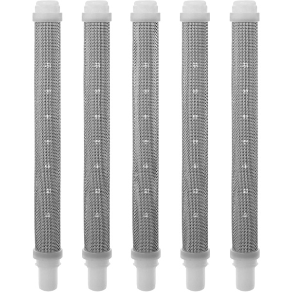 5-pack Plug-in 60 Mesh Luftlöst Sprutpistol Filterpatron Sprutmunstycke