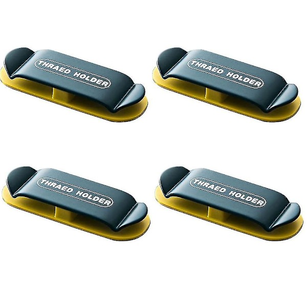 Kabelhållare Klipp 4-pack Sladdorganisator Hantering Klipp Självhäftande NavyBlue