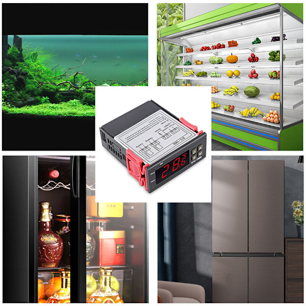 Elektronisk digitalt display klækning akvarium termostat, controller (110-220V)