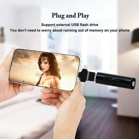 OTG USB 3 til universell adapter, Micro/USB C til USB 3.0-adapter, kompatibel med mobiltelefon/datamaskin, støtter USB-minnepinne