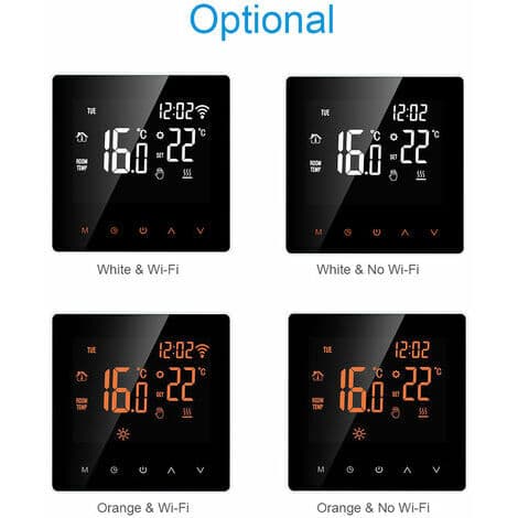 Smart Vatten/Gas Termostat Digital Värmepanna Temperaturregulator LCD Touch Screen Programmerbar Vecka Antifrys Vatten Värmare