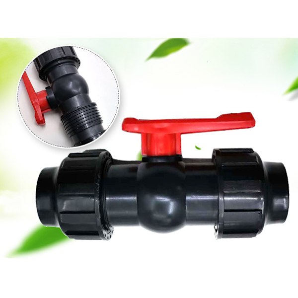 PE Hurtigkobling Kugleventil, Multi-Spec Irrigation Hurtigkobling Kugleventil (Ekstern 40 Hurtigkobling Kugleventil)