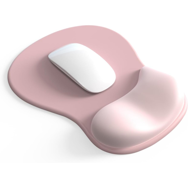 Musematte med håndleddsstøtte, ergonomisk gelmusematte, gamingmusematte, musehåndleddsstøtte med sklisikker PU-base