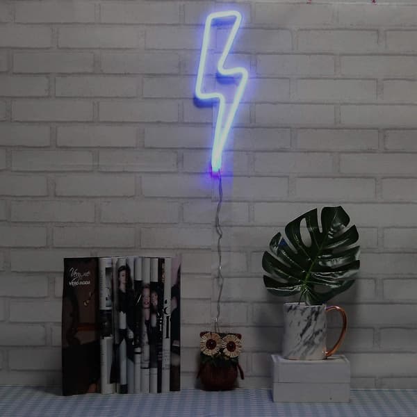 LED lynformet neonlys (blåt lys),