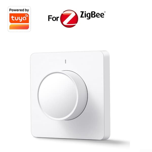Smart dimmer for Tuya Smart for ZigBee - Roterende dimmer for hjem og kontor - EU (for Zigbee)