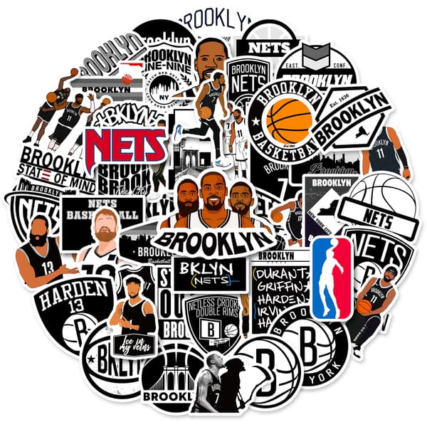 50 st Basketboll Klistermärken NBA Serie Combo för Vattenflaskor