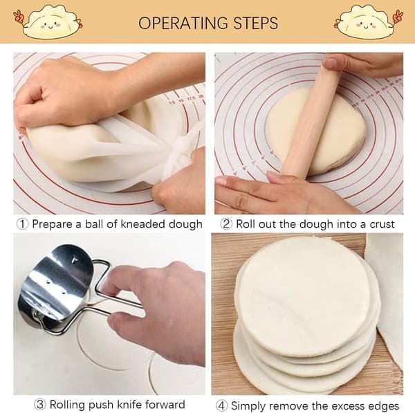 Dumplingmaskin, 304 deigpresse i rustfritt stål for