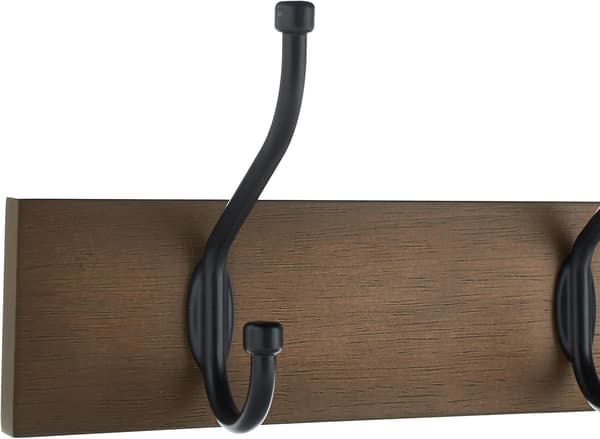 Basics Rektangulär Väggkrok, Uppsättning om 1, Råträ