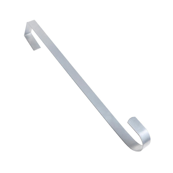 Kranshängare för ytterdörr i metall över dörren enkel krok 38cm silver