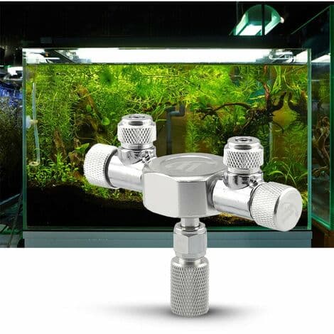 Akvarium CO2-dispenserregulator, med 2 utganger