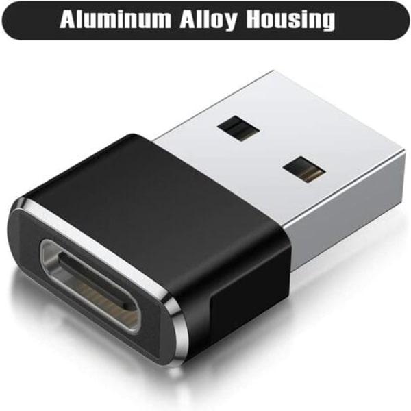 USB-C naar USB-A-sovitin 3-pakkauksessa, tyypin C USB-A-laturimuunnin Apple Watch 7:lle, iPhone 11 12 13 Pro Max SE 3, 14