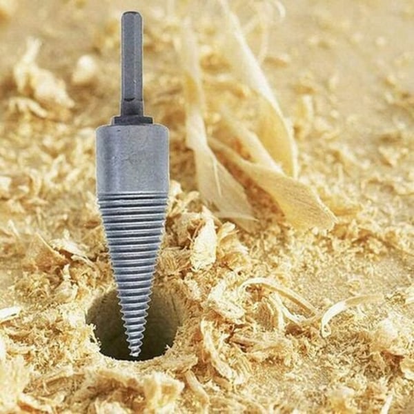 Hexagonal Træspalter Skrue Bit Splitter Heavy Duty Log Splitter Træ Vridning Bit Høj Hastighed Opvarmning Skrue Splitning