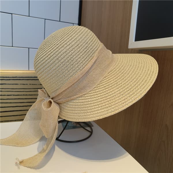 1 stk. Dame Herre Stråhat Panama Hat Sommer Bredskyggede Solhat