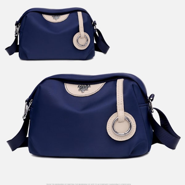 Damväska med stöldskydd, konvertibel axelremsväska, rosa, One Size A916-635 Blue