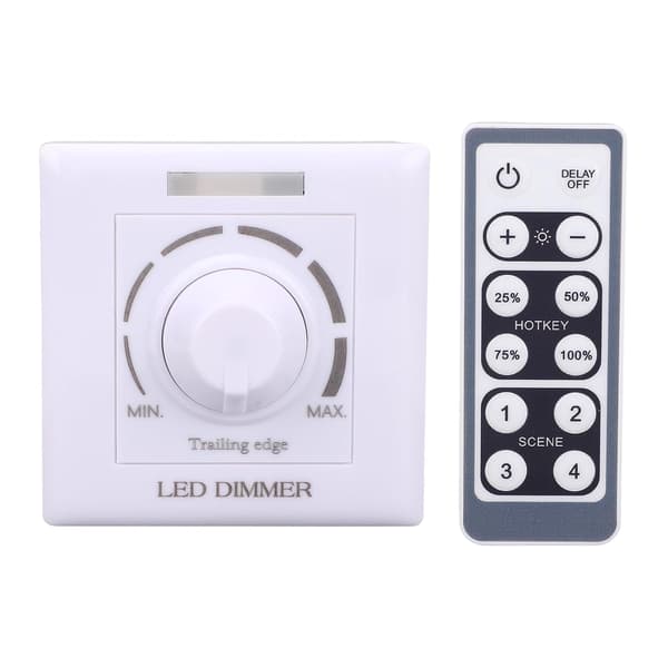 200W roterende dimmerbryter, utenpåliggende roterende knappdimmerbryter (220V)