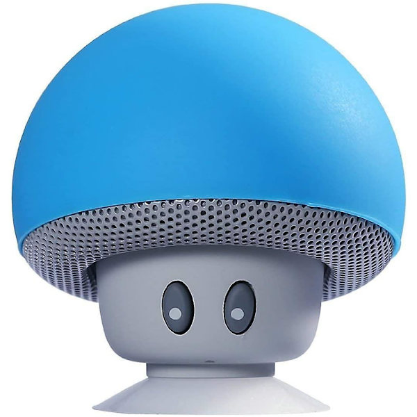 Mushroom Head Bärbar Bluetooth-högtalare Blå