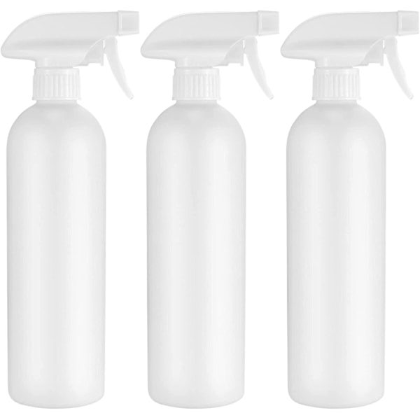 3 stk. Sprøjteflasker, 500ml Tom Sprøjteflaske, Plastikpumpeflasker Til Haveplante Hår Vandsprayer