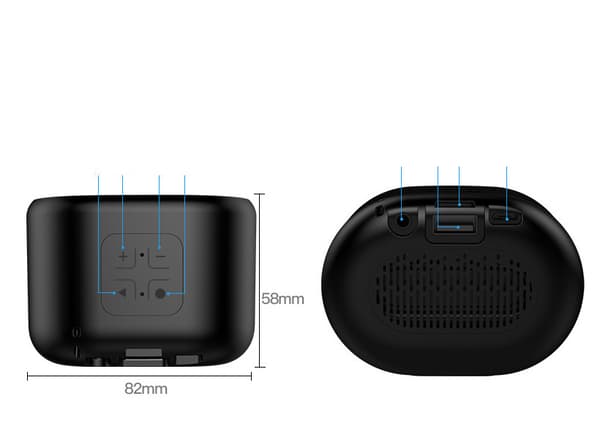 Langaton Bluetooth-kaiutin, minikaiutin, subwoofer Bluetooth-kaiutin (punainen)