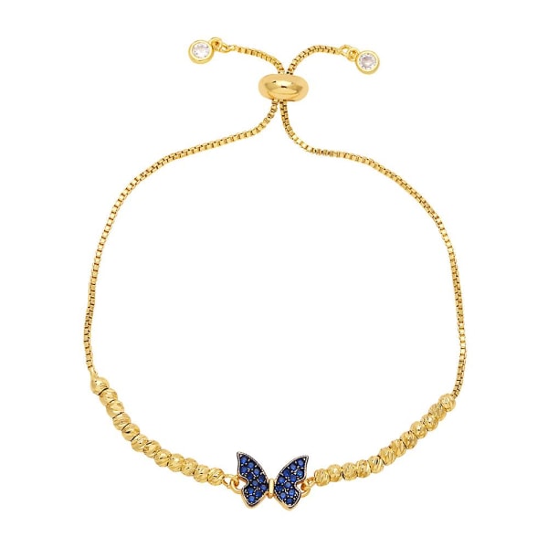 Armbånd Vintage Zircon Butterfly Fashion smykker Ac10303 Blue