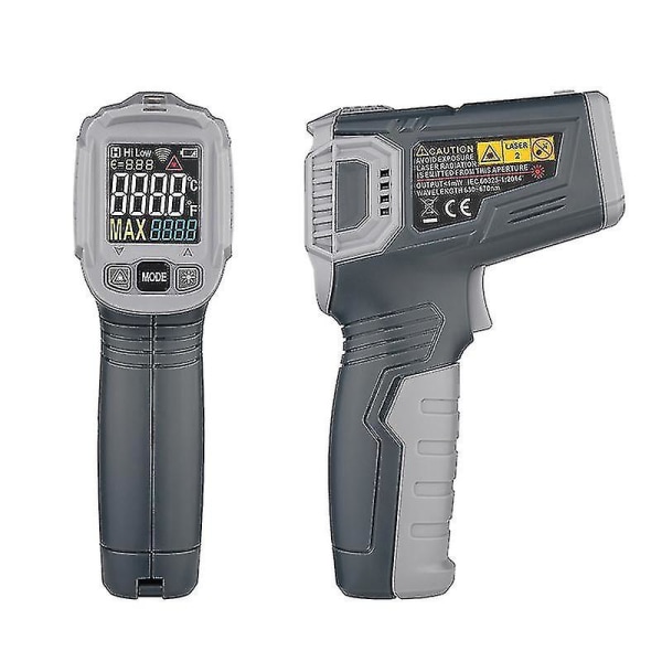 Infrarødt termometer Digitalt Laser Termometer Pistol Lcd Temperaturmåler Berøringsfri Laser Pyrometer 380 Habotest Ht650a