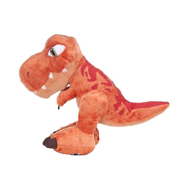 Jurassic World Chunky Orange T-rex 10" Blød Legetøjsdinosaur A