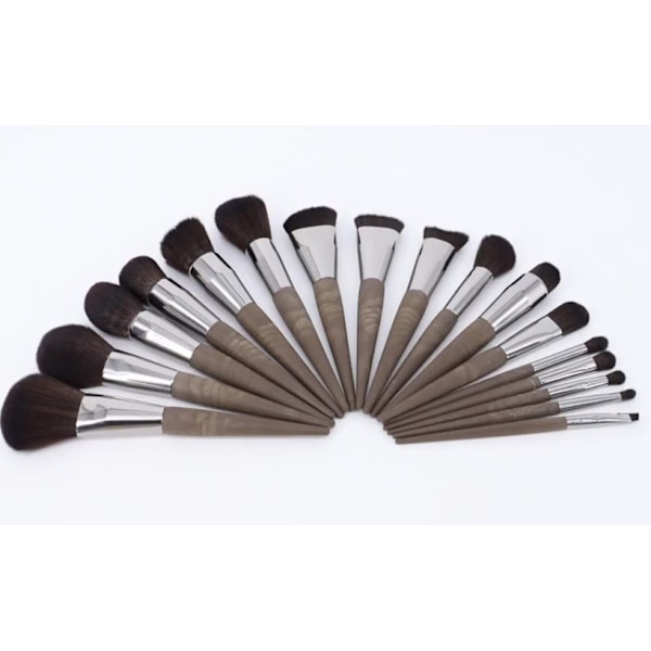 ZZ182 18-delt makeupbørste sæt med taske,
