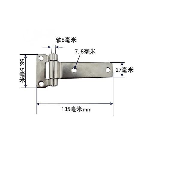 Marine 304 Grade Rustfritt Stål Båt Dørhengsler Flush Mount