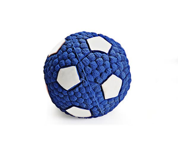 Koirien purentapallo lelu - 9,5 cm - Suuri jalkapallo