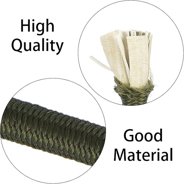 2 stycken 30 cm elastisk rep med klätterspänne för utomhusbruk