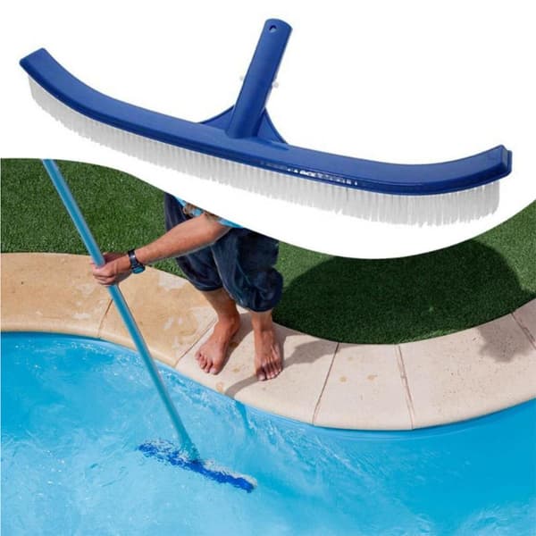 1 stk. 18 tommer poolbørste plastikbørste swimmingpool rengøring