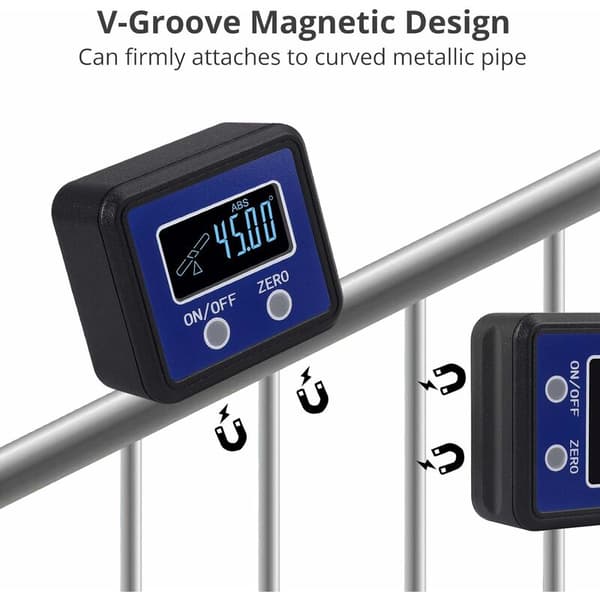 Sterk magnetisk multifunksjonell mini digital inklinometer (DL139 blå)