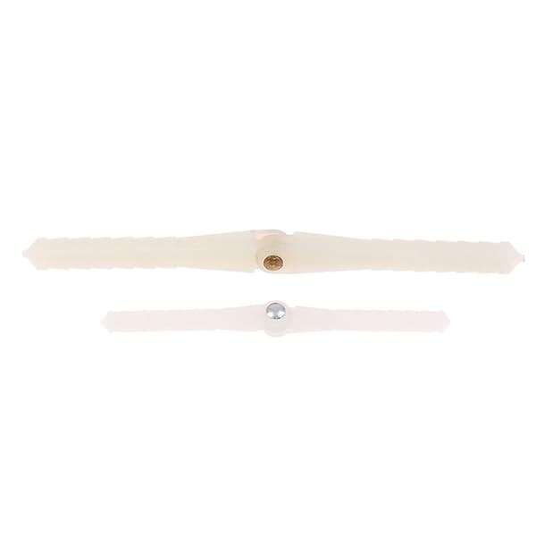 10x Superlette Pivot Hængsler Med Stift Og Runde Til RC Fly Dele 67mm Hvid