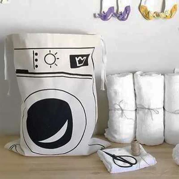 Förvaringskorg i canvas för hemmet, leksaker, babykläder, barnböcker, presentkorgar Style 3