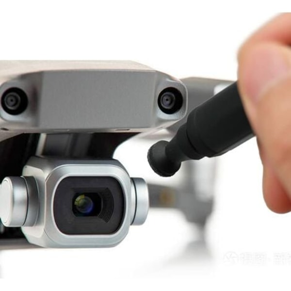 2 stk. linserenspen med børste til DSLR-kameraer, VR-headset, droner, teleskoper, mikroskoplinser (dobbelthoved kulstof)